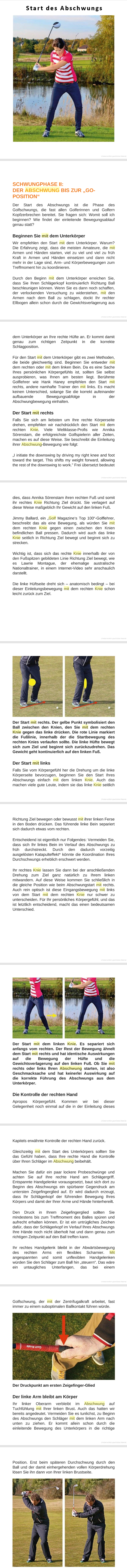 Ein Golfschwung Fur Dich Korperdrehung